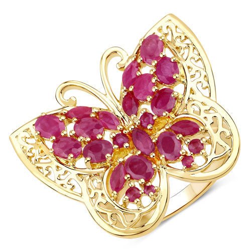 3.08 Carat Genuine Ruby .925 Sterling Silver Ring - Rings - Custom Crafting Alliance, LLC