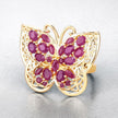 3.08 Carat Genuine Ruby .925 Sterling Silver Ring - Rings - Custom Crafting Alliance, LLC