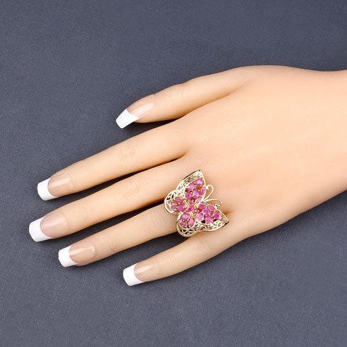 3.08 Carat Genuine Ruby .925 Sterling Silver Ring - Rings - Custom Crafting Alliance, LLC