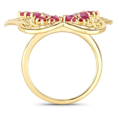 3.08 Carat Genuine Ruby .925 Sterling Silver Ring - Rings - Custom Crafting Alliance, LLC