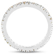 0.57 Carat Genuine Yellow Diamond .925 Sterling Silver Ring