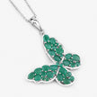 3.13 Carat Genuine Emerald .925 Sterling Silver Pendant - Pendants - Custom Crafting Alliance, LLC