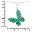 3.13 Carat Genuine Emerald .925 Sterling Silver Pendant - Pendants - Custom Crafting Alliance, LLC