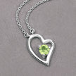 0.51 Carat Genuine Peridot .925 Sterling Silver Necklace