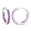 3.20 Carat Genuine Amethyst .925 Sterling Silver Earrings - Earrings - Custom Crafting Alliance, LLC