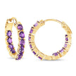 3.20 Carat Genuine Amethyst .925 Sterling Silver Earrings - Earrings - Custom Crafting Alliance, LLC