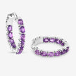 3.20 Carat Genuine Amethyst .925 Sterling Silver Earrings - Earrings - Custom Crafting Alliance, LLC