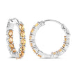 3.20 Carat Genuine Citrine .925 Sterling Silver Earrings - Earrings - Custom Crafting Alliance, LLC