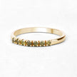 0.22 Carat Genuine Dark Yellow Diamond 14K Yellow Gold Ring (I1-I2)
