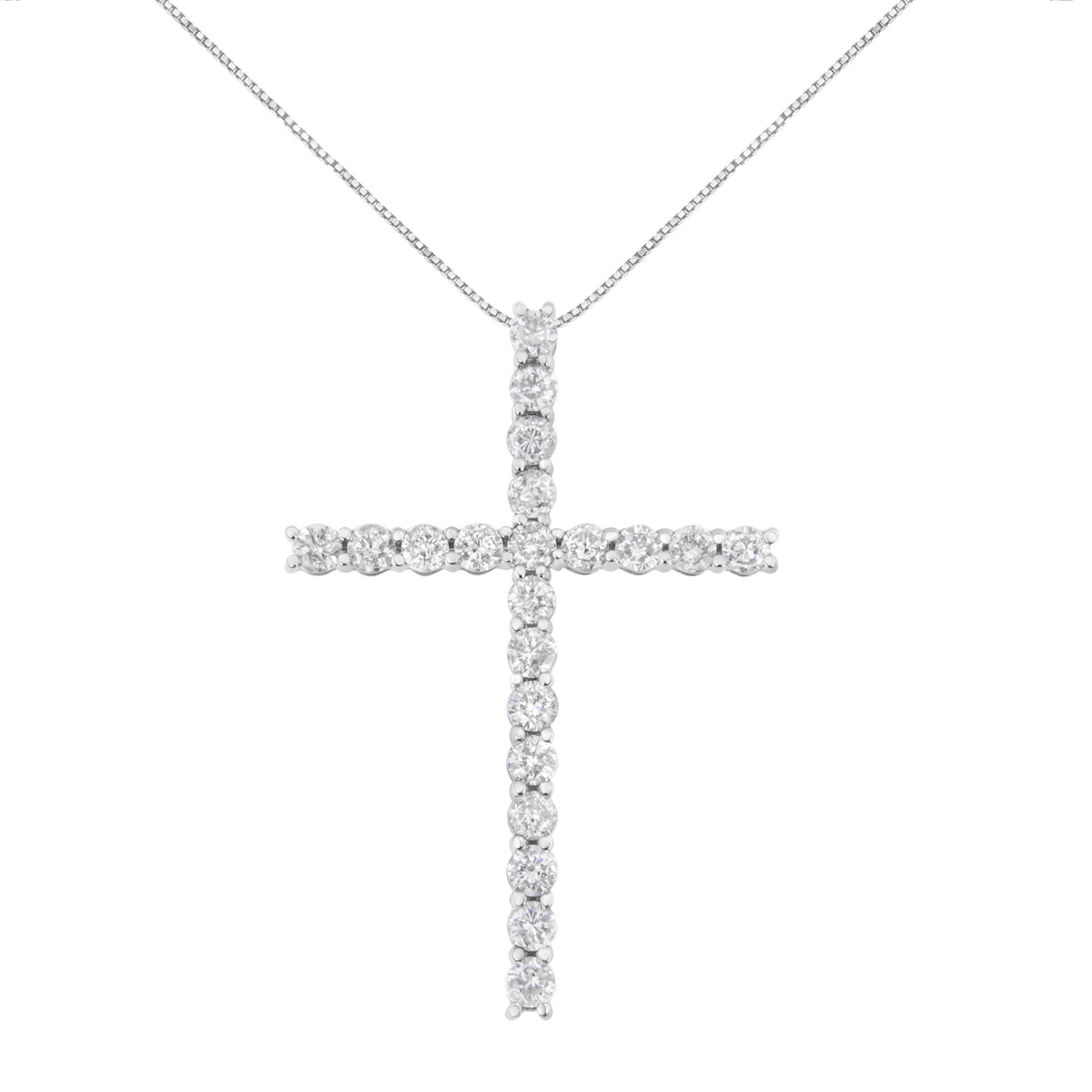 .925 Sterling Silver 4.0 Cttw Diamond 2-1/4