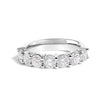 14K White Gold 2. 0 Cttw Diamond 7 Stone Band Ring