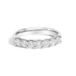 14K White Gold 3/4 Cttw Diamond 7 Stone Band Ring