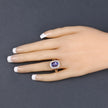 3.33 Carat Genuine Tanzanite and White Diamond 14K Yellow Gold Ring - Rings - Custom Crafting Alliance, LLC