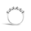 14K White Gold 1 1/2 Cttw Diamond 5 Stone Band Ring