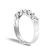 14K White Gold 1.00 Cttw Diamond 5 Stone Band Ring