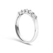 14K White Gold 1/2 Cttw Diamond 5 Stone Band Ring