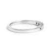 14K White Gold 1/4 Cttw  Diamond 5 Stone Band Ring