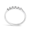 14K White Gold 1/4 Cttw  Diamond 5 Stone Band Ring
