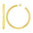 14k Yellow Gold Polished Hoop Earrings