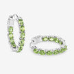 3.40 Carat Genuine Peridot .925 Sterling Silver Earrings - Earrings - Custom Crafting Alliance, LLC