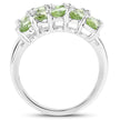 3.45 Carat Genuine Peridot .925 Sterling Silver Ring - Rings - Custom Crafting Alliance, LLC