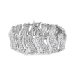 14K Yellow Gold 15.0 Cttw Diamond Chevron Wave 7.25