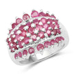 2.70 Carat Genuine Ruby .925 Sterling Silver Ring