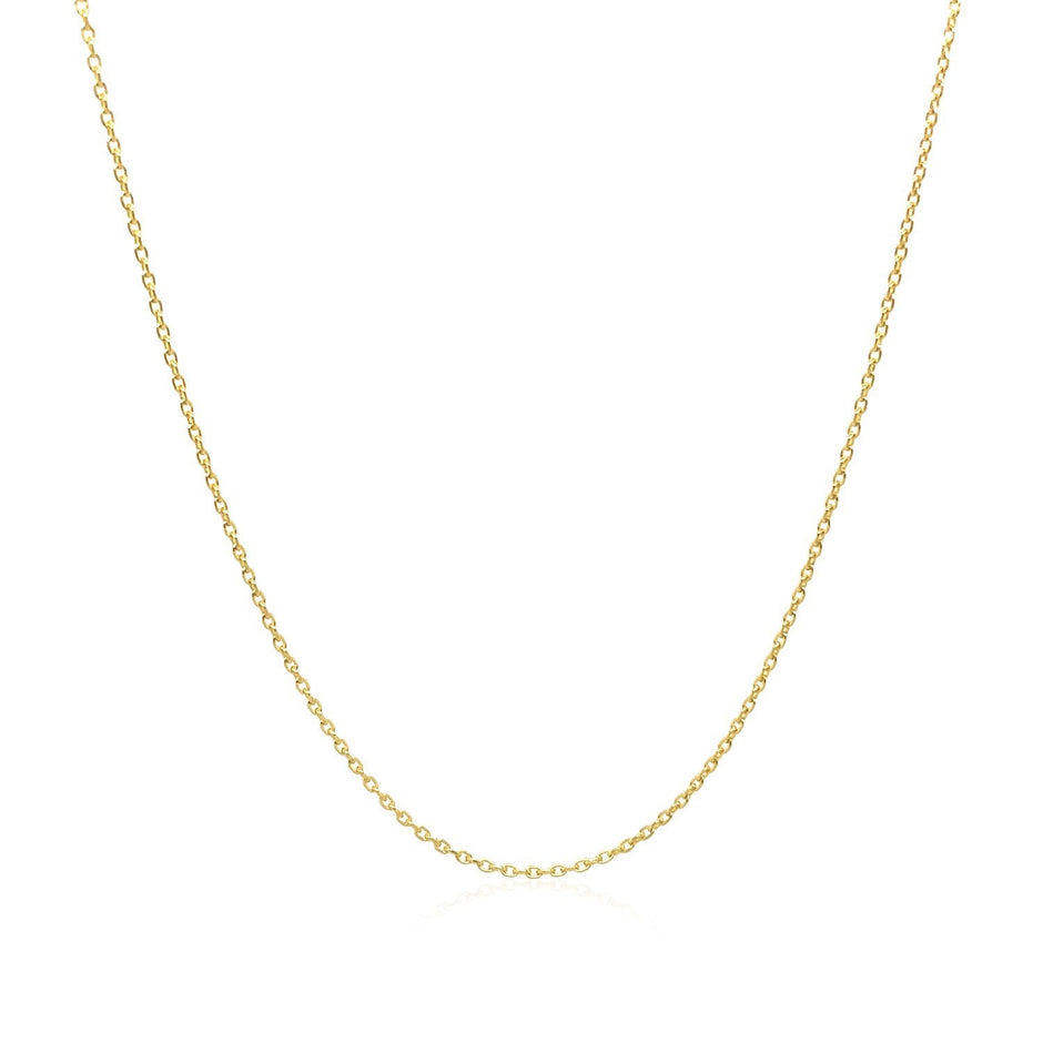Adjustable Cable Chain in 14k Yellow Gold (1.0mm)