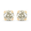1.16 Carat Genuine LB Diamond 14K Yellow Gold Earrings
