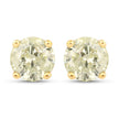 1.12 Carat Genuine LB Diamond 14K Yellow Gold Earrings