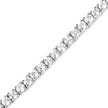 4.96 Carat Genuine White Topaz .925 Sterling Silver Bracelet