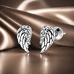 925 Sterling Silver Earrings with Pavé Setting CZ - 1.1x0.6cm