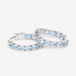 3.80 Carat Genuine Blue Topaz .925 Sterling Silver Earrings - Earrings - Custom Crafting Alliance, LLC
