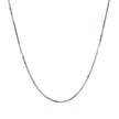 14k White Gold Adjustable Snake Chain 0.85mm