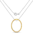 3.84 Carat Genuine Yellow Sapphire .925 Sterling Silver Pendant
