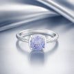 925 Sterling Silver Ring with Pavé Setting CZ, Size 6.0