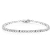 14K White Gold 5.00 Cttw Prong Set Lab Grown Round Diamond Classic Tennis Bracelet (F-G Color, VS2-SI1 Clarity) - 7.25