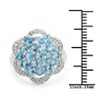 1.90 Carat Genuine Swiss Blue Topaz .925 Sterling Silver Ring