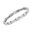 14K Yellow Gold 9.0 Cttw Diamond Alternating Bow and Box Link Bracelet (G-H Color, VS1-VS2 Clarity)- 7