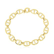14k Yellow Gold High Polish Mariner Link Bracelet (8.8mm)