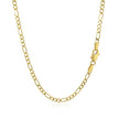3.0mm 10k Yellow Gold Solid Figaro Chain