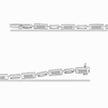 14K White Gold 1.0 Cttw Invisible Set Princess Cut Diamond Alternating Station and Link Tennis Bracelet (I-J Color, I1-I2 Clarity) - Size 7.25