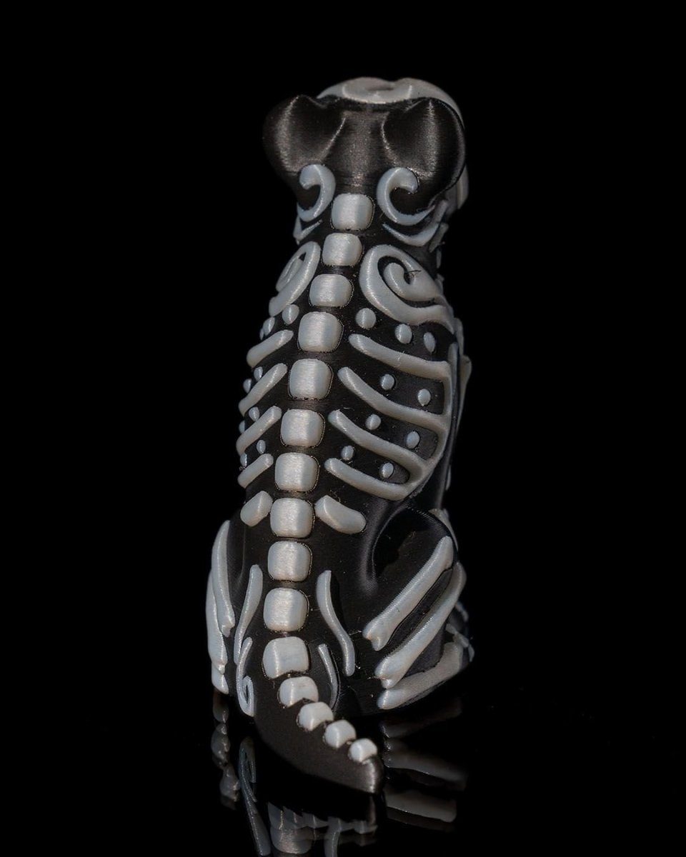 3D - Printed Calavera Cat & Dog Figurines – Día de los Muertos Altar Decor - Figurines - Custom Crafting Alliance, LLC