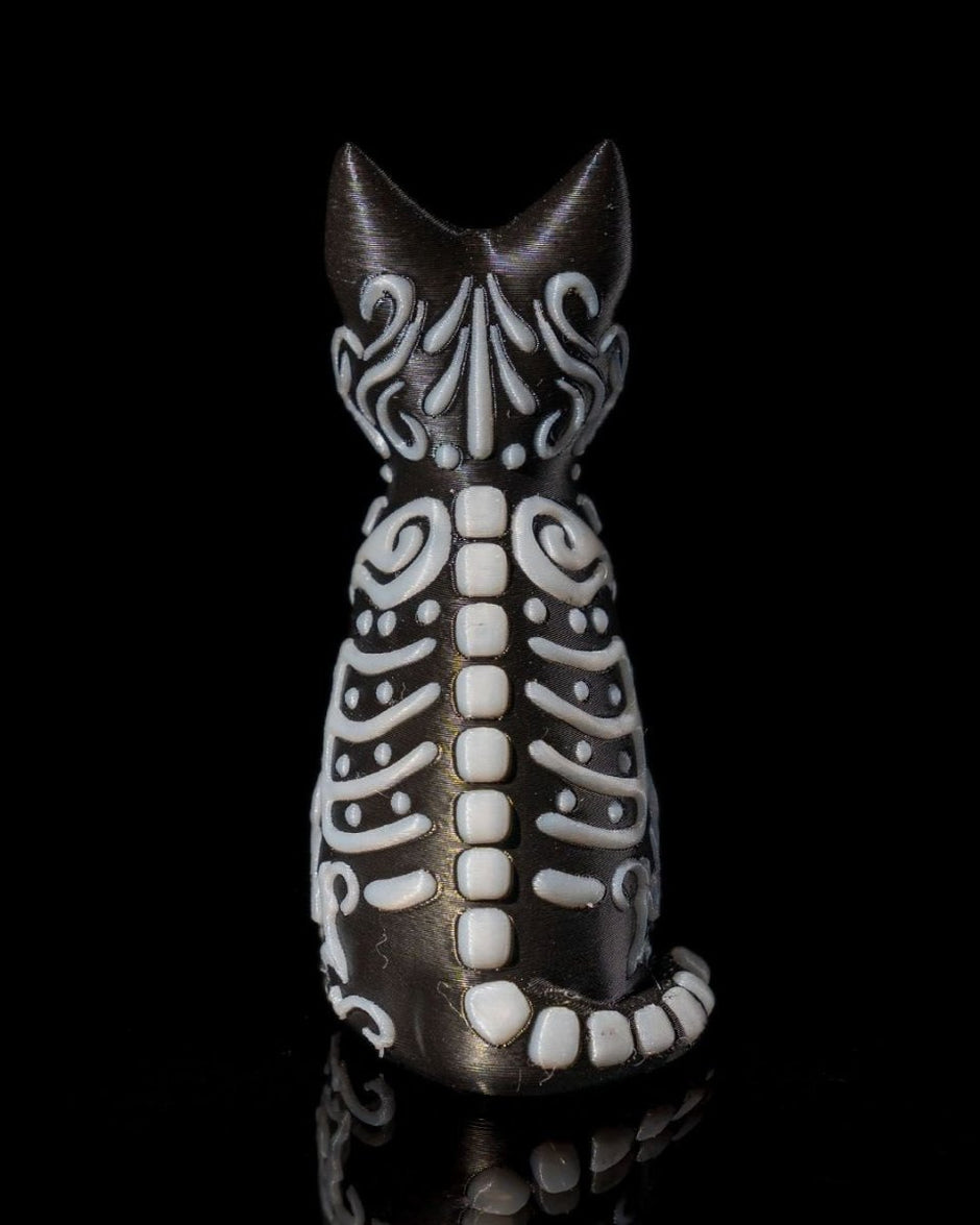 3D - Printed Calavera Cat & Dog Figurines – Día de los Muertos Altar Decor - Figurines - Custom Crafting Alliance, LLC