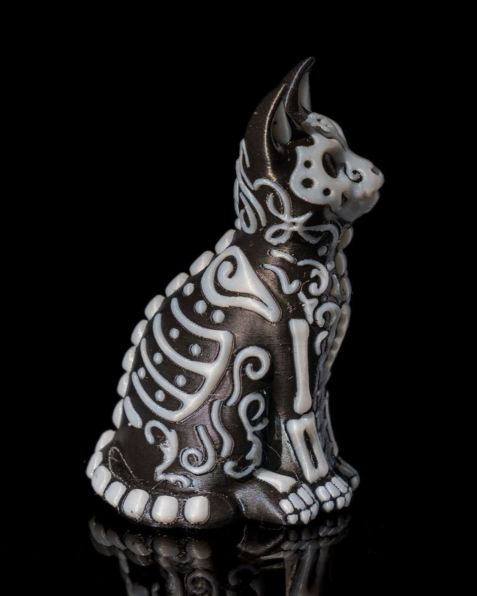 3D - Printed Calavera Cat & Dog Figurines – Día de los Muertos Altar Decor - Figurines - Custom Crafting Alliance, LLC