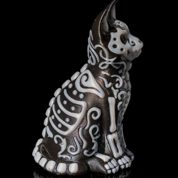 3D - Printed Calavera Cat & Dog Figurines – Día de los Muertos Altar Decor - Figurines - Custom Crafting Alliance, LLC
