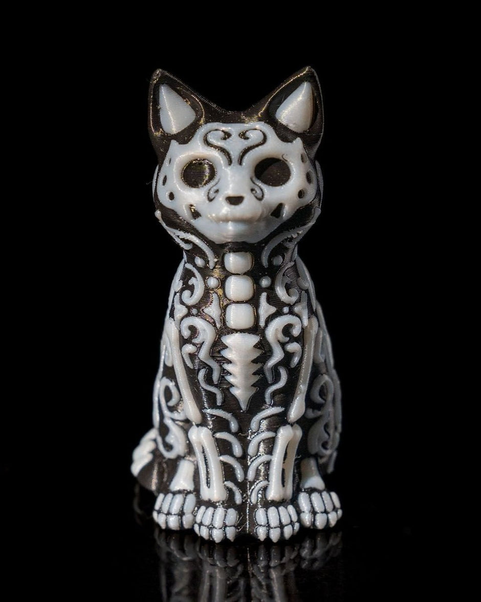 3D - Printed Calavera Cat & Dog Figurines – Día de los Muertos Altar Decor - Figurines - Custom Crafting Alliance, LLC
