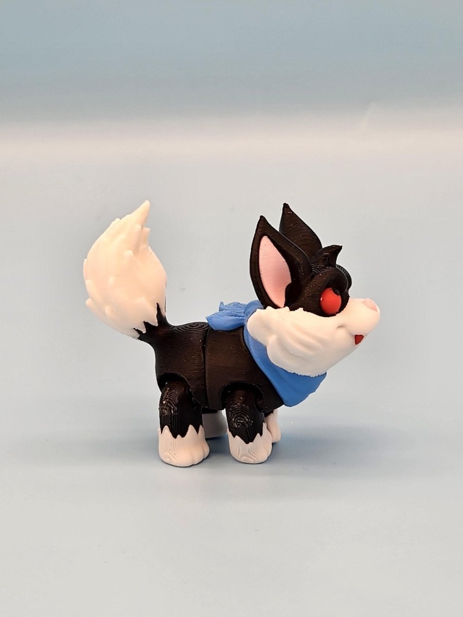 3D - Printed Evil Vampire Cat Figurine – Spooky & Playful Halloween Decor - Custom Crafting Alliance, LLC