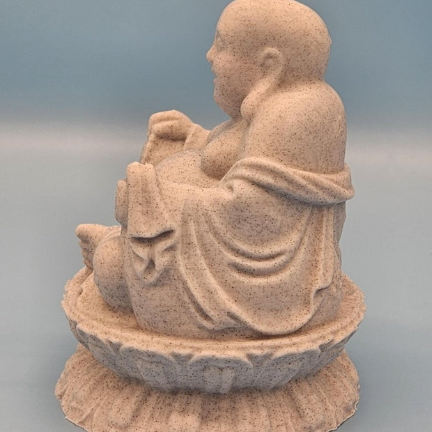 3D - Printed Laughing Buddha Statue – Symbol of Happiness, Prosperity, and Good Fortune - Artwork - Custom Crafting Alliance, LLC