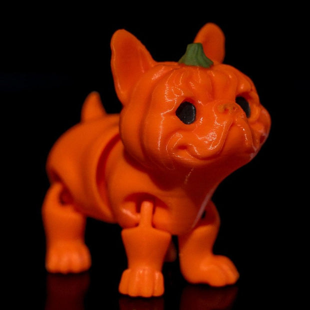 3D - Printed Pumpkin Pup – Adorable Halloween Dog Figurine - Custom Crafting Alliance, LLC